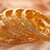 Elegant Gold-Plated Bangles Elegant Gold-Plated Bangles