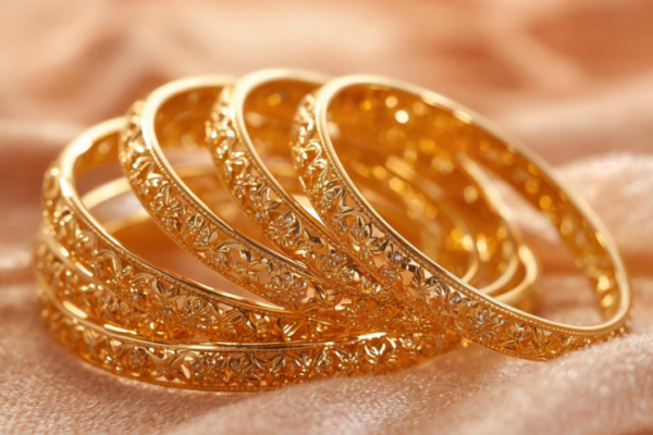 Elegant Gold-Plated Bangles Elegant Gold-Plated Bangles
