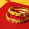 Gold-Plated Bangles Elegant Gold-Plated Bangles
