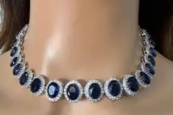 Sapphire Chocker Sapphire Stone Choker